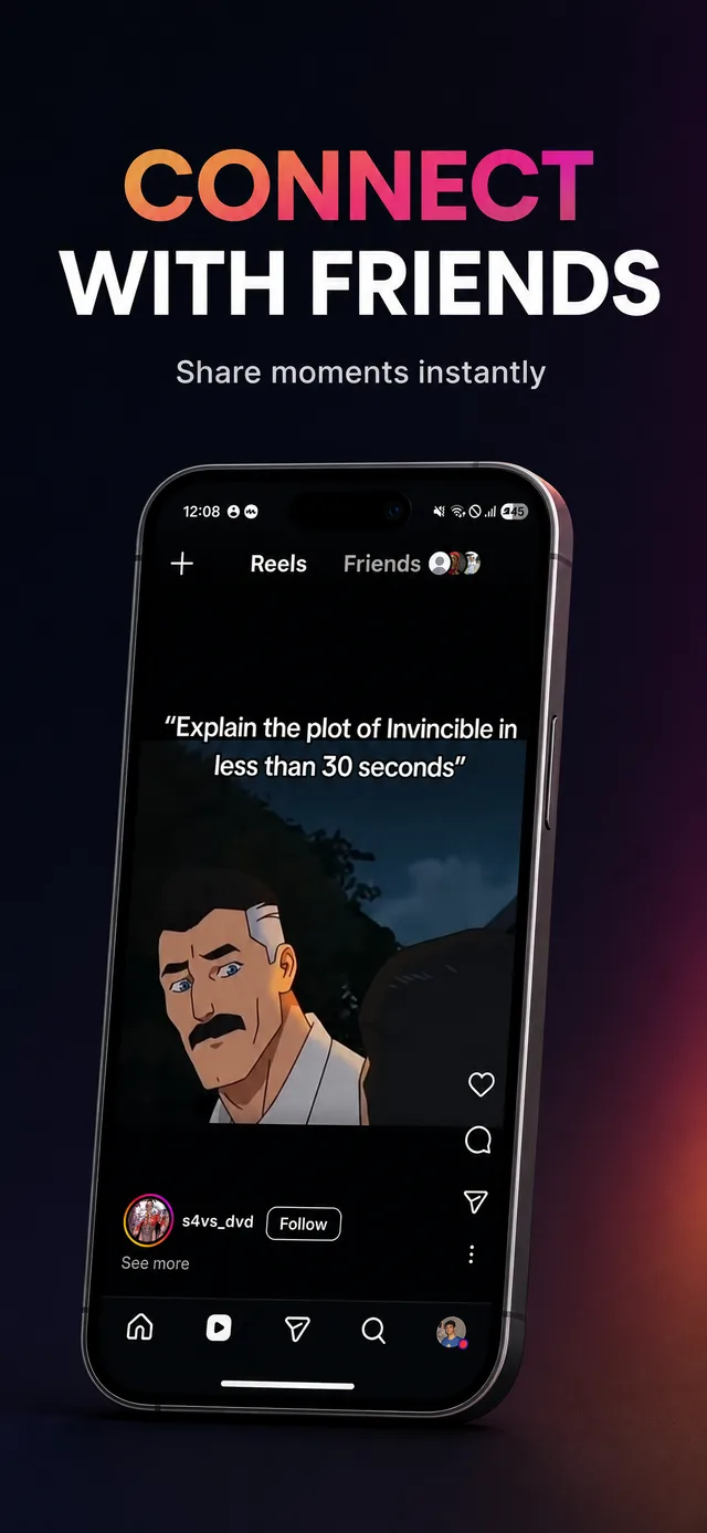 App Store screenshot example with iPhone mockup and headline